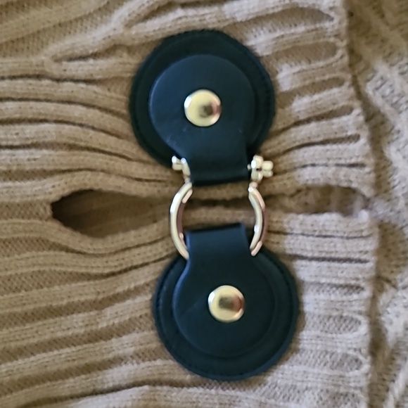 Dana Buchman Tan Mitred Stitch Cowl Poncho Sweater Sz S NWT - Picture 4 of 7